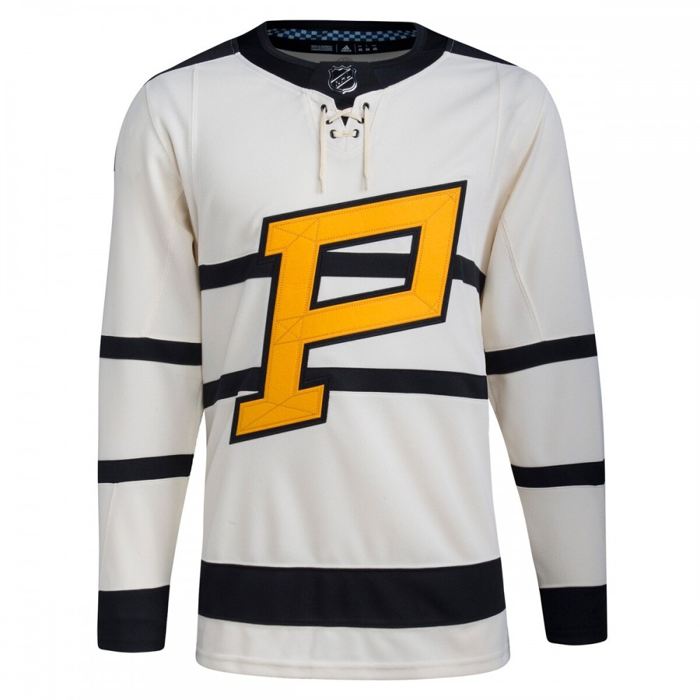 Pittsburgh Penguins adidas 2023 Winter Classic Blank Jersey - Cream-Pro Kit Vault | Brand New 26/27 Sports Jerseys